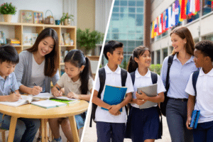 Homeschooling vs Trường quốc tế: So sánh toàn diện theo 7 tiêu chí quan trọng với phụ huynh Việt