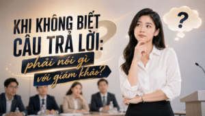 Khi không biết câu trả lời: phải nói gì với giám khảo?